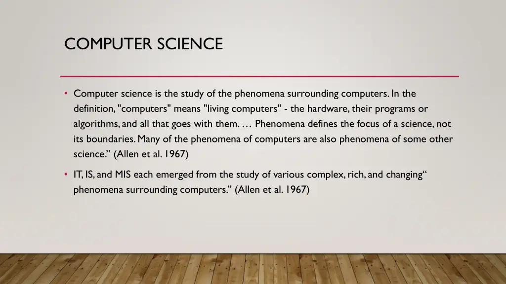 computer science