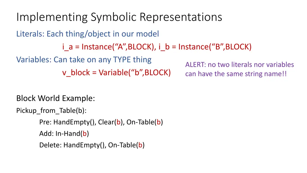 implementing symbolic representations 1