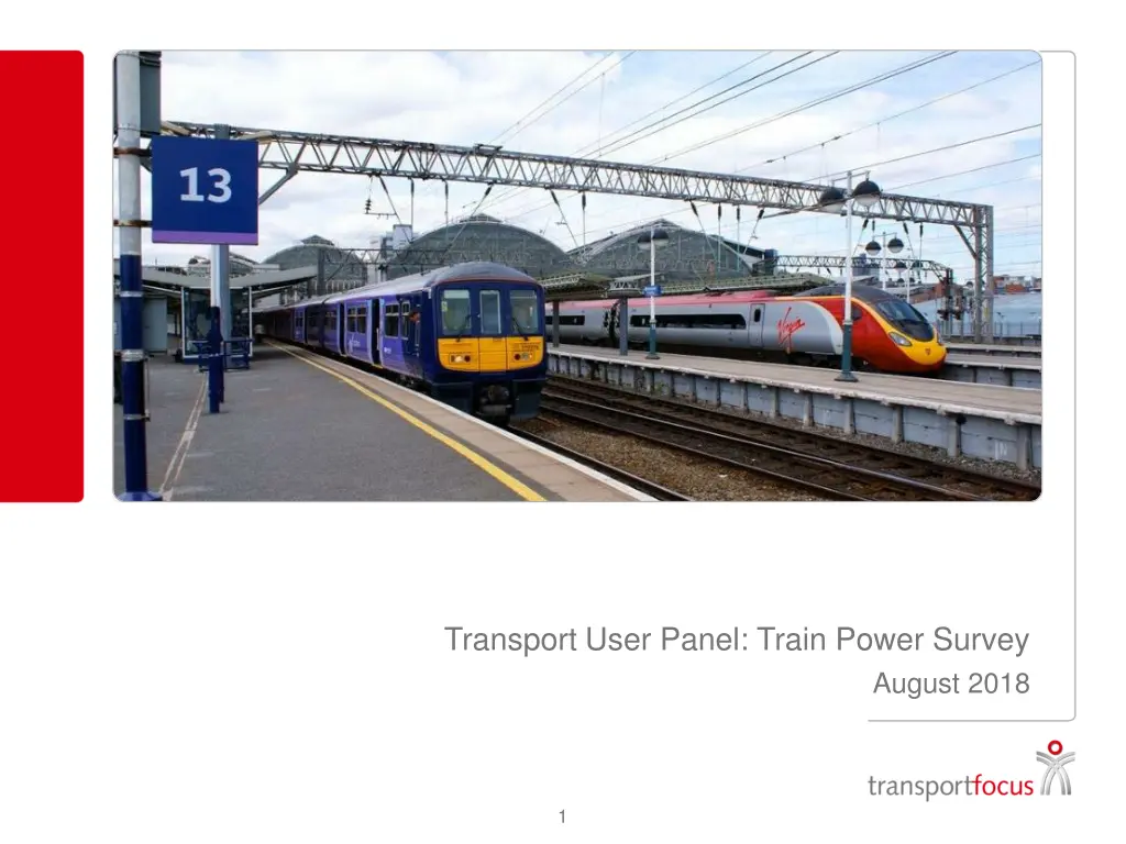 transport user panel train power survey