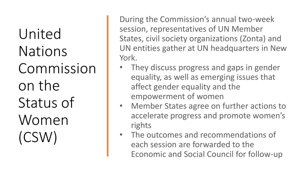 during the commission s annual two week session