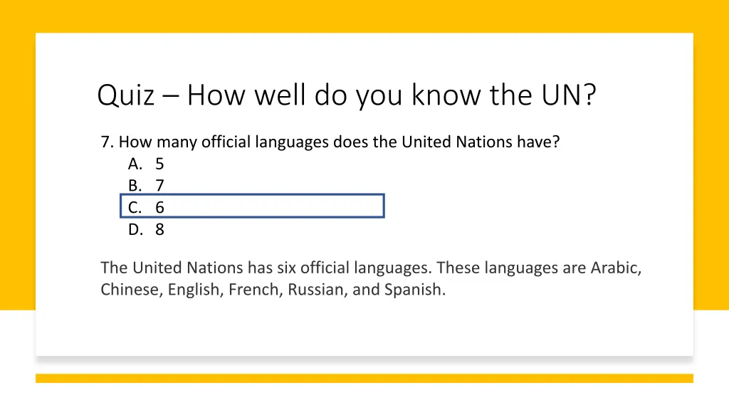 quiz how well do you know the un