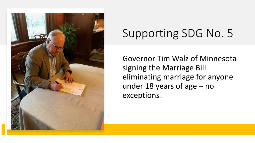 supporting sdg no 5 1