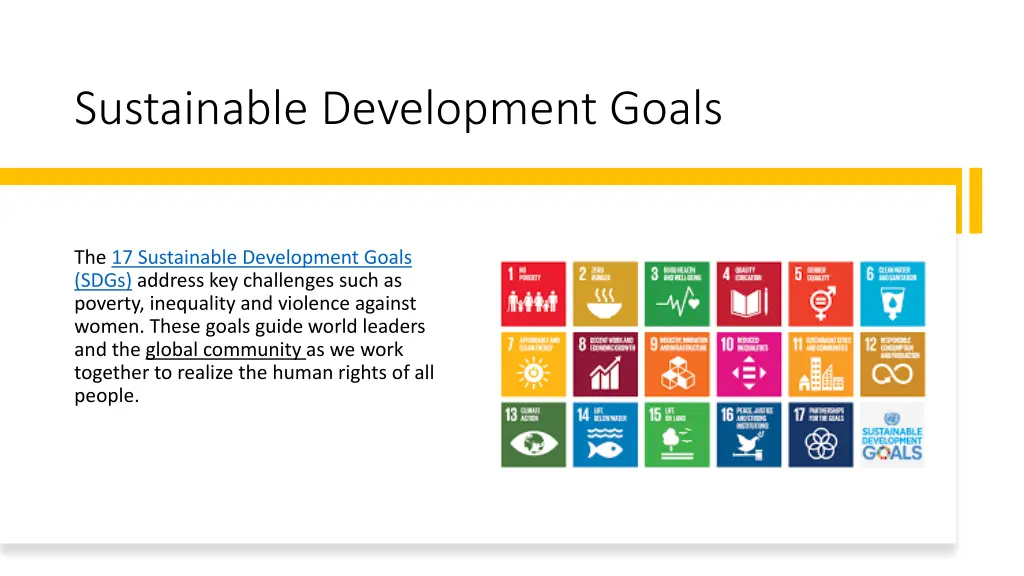 sustainable development goals