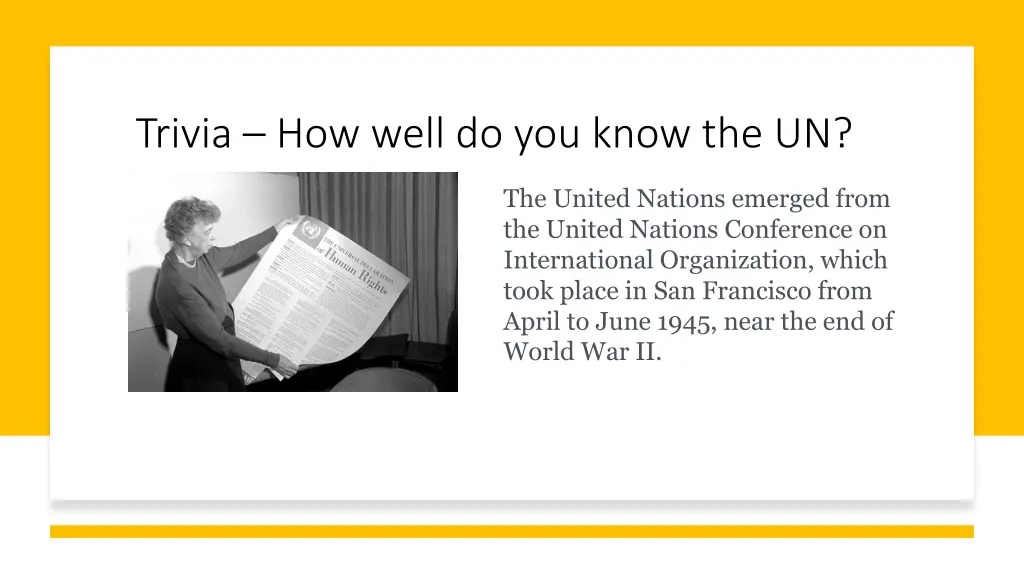 trivia how well do you know the un 8