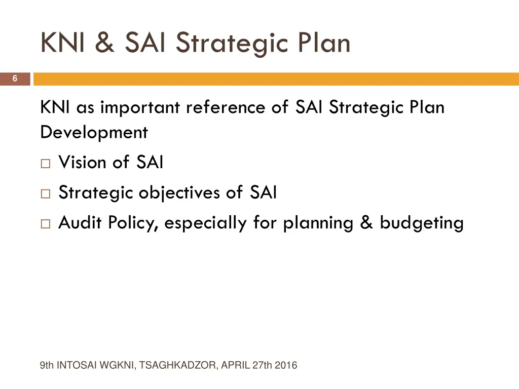 kni sai strategic plan