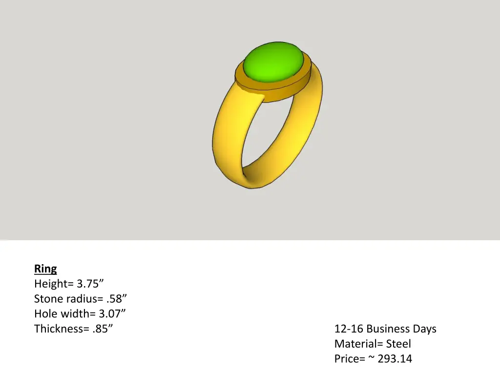 ring height 3 75 stone radius 58 hole width