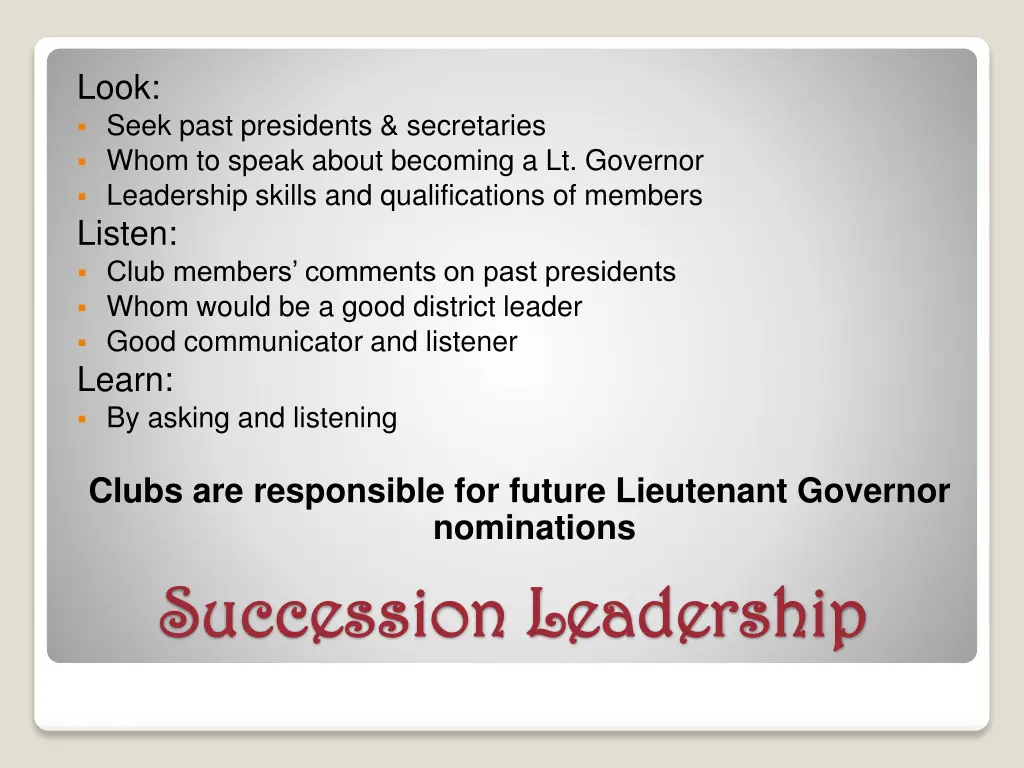 look seek past presidents secretaries whom