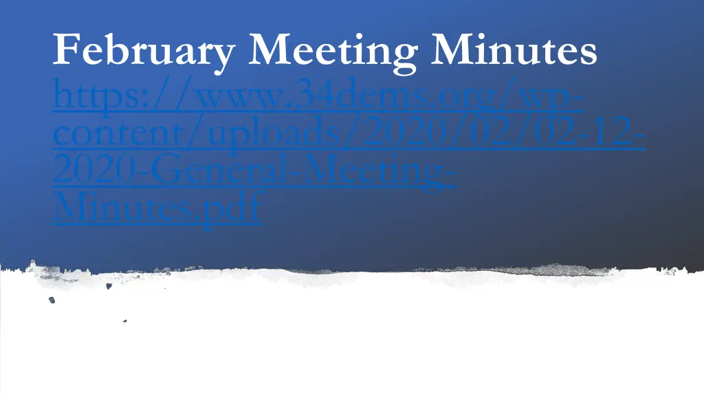 february meeting minutes https www 34dems