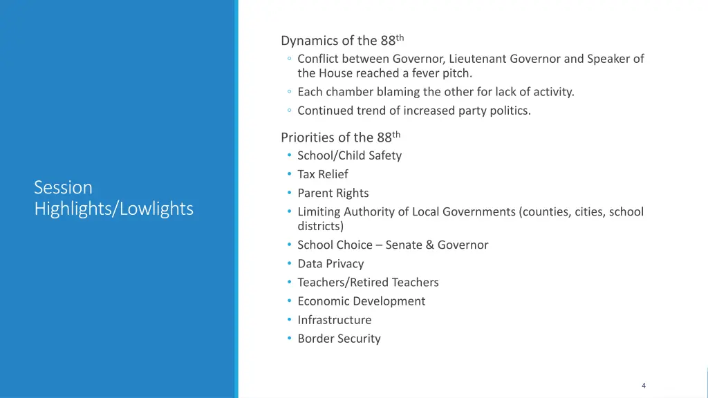 dynamics of the 88 th conflict between governor
