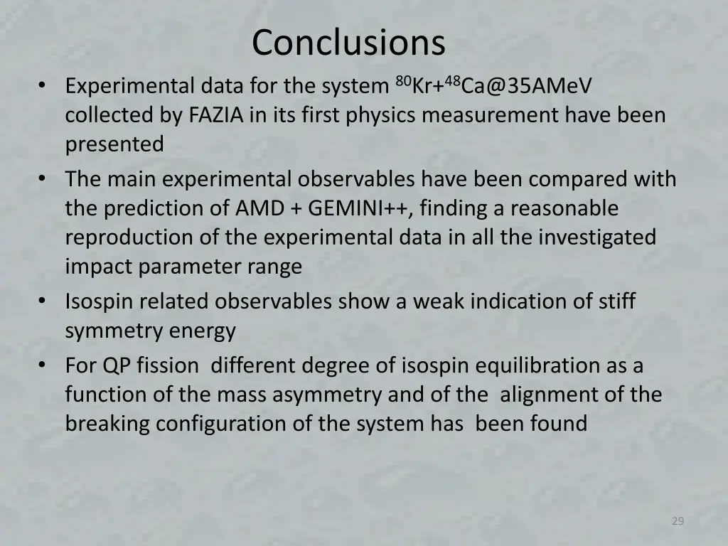 conclusions
