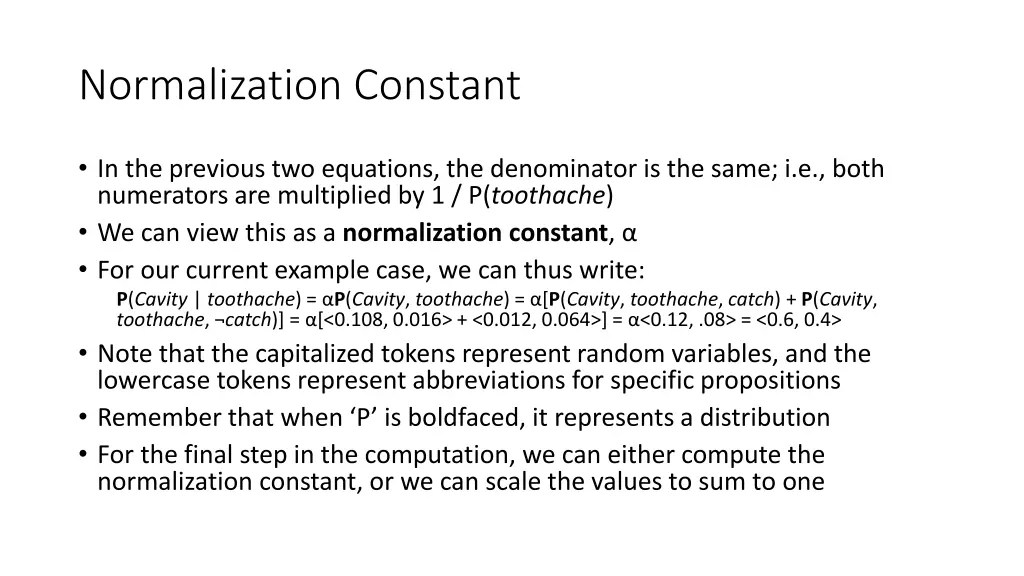 normalization constant