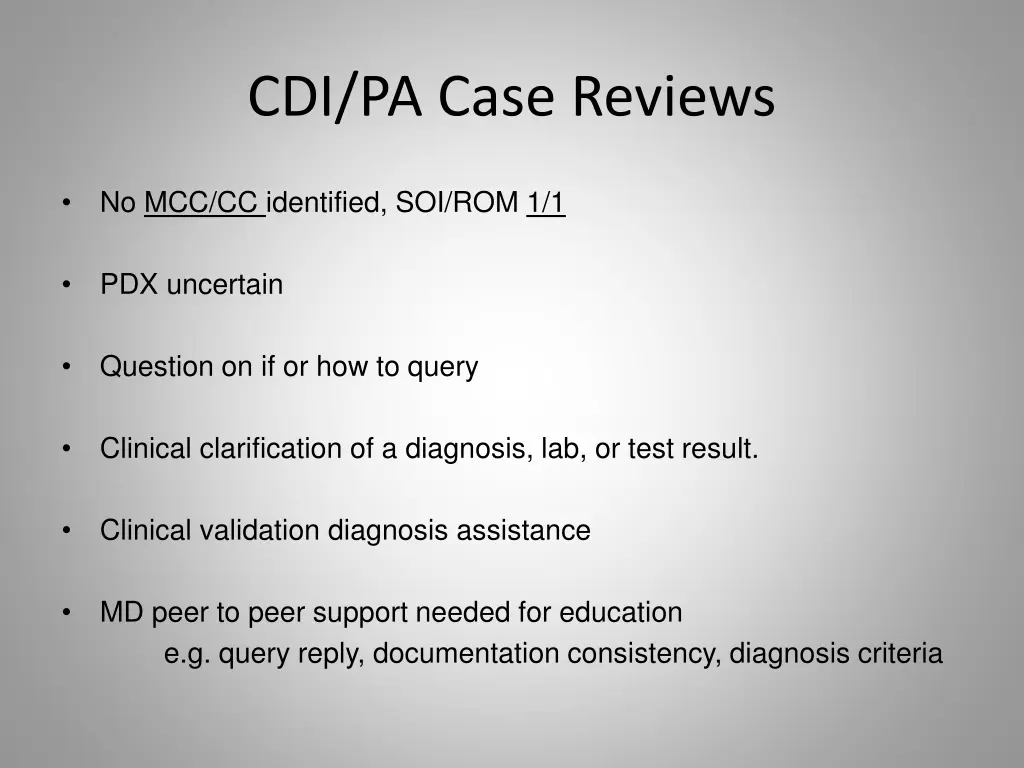 cdi pa case reviews 2