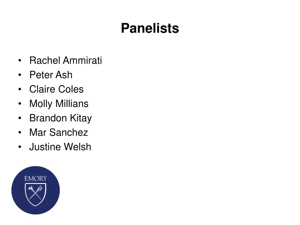 panelists