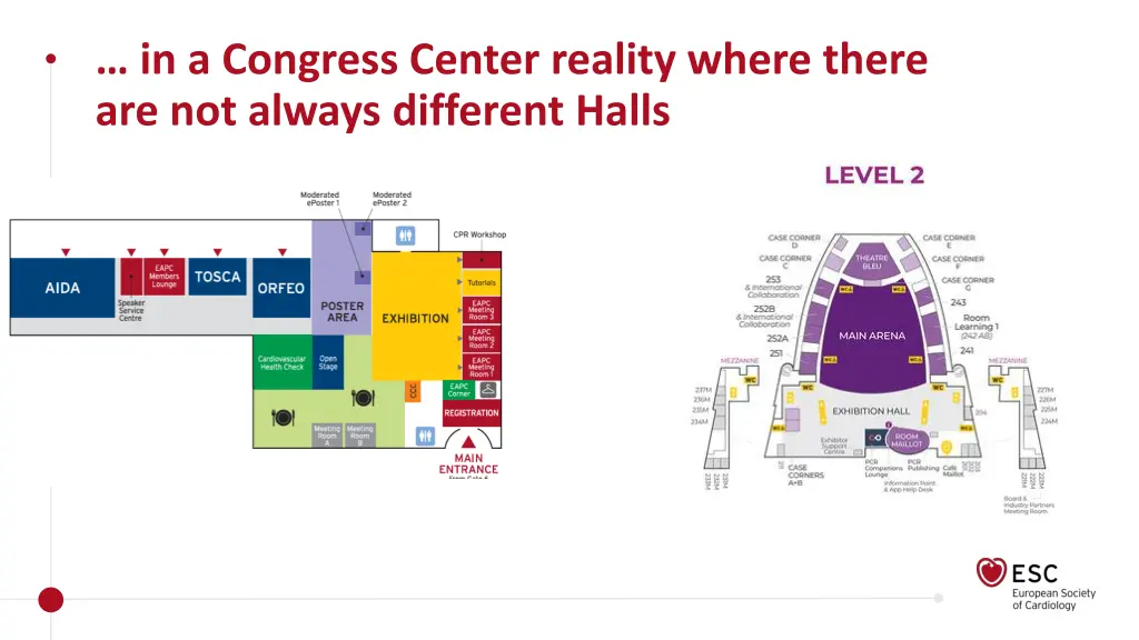 in a congress center reality where there