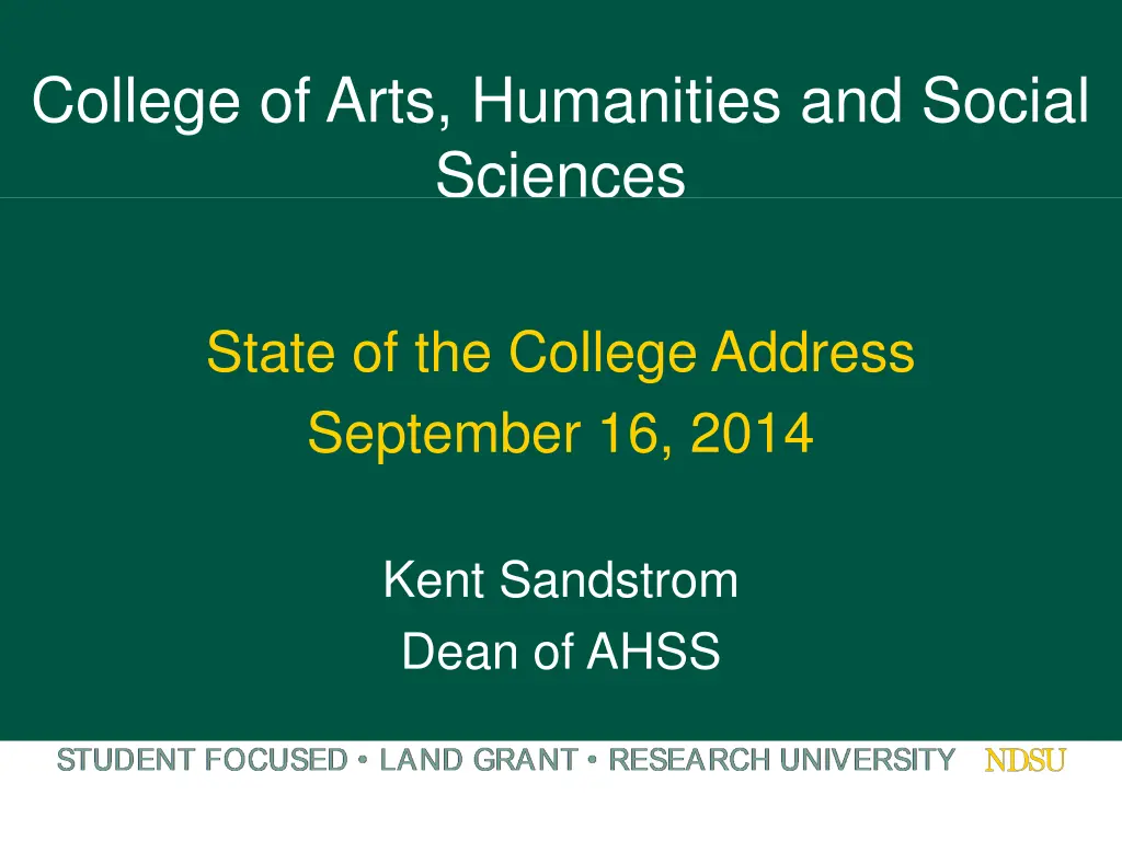college of arts humanities and social sciences
