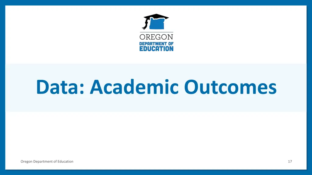 data academic outcomes