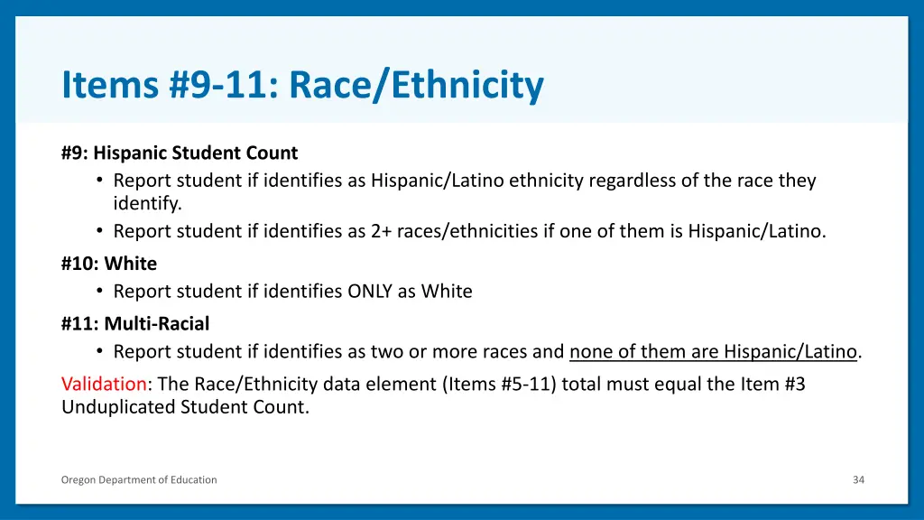 items 9 11 race ethnicity
