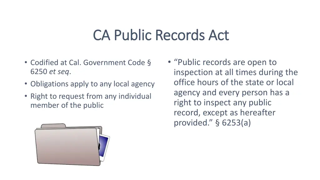 ca public records a ca public records