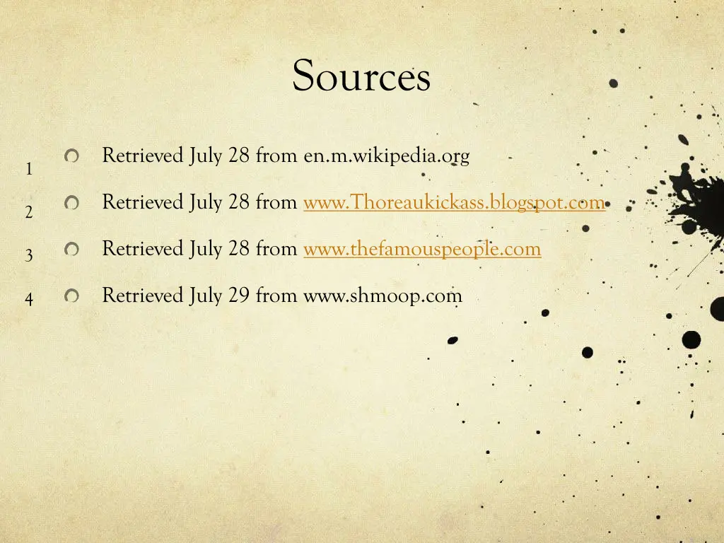 sources
