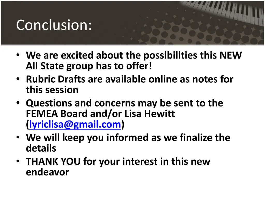 conclusion