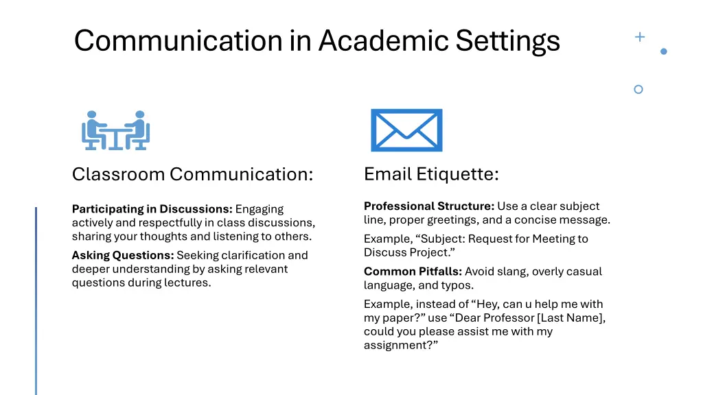 communication in academic settings