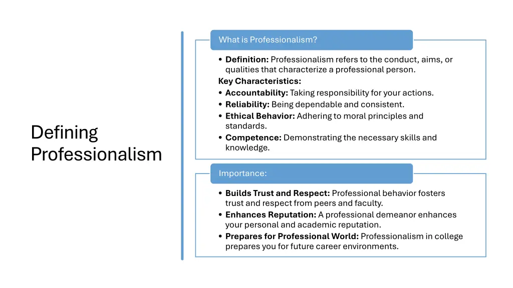 what is professionalism