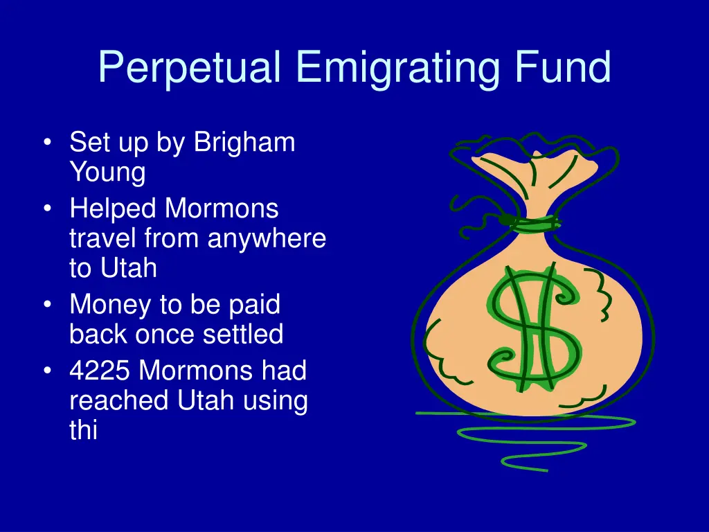perpetual emigrating fund