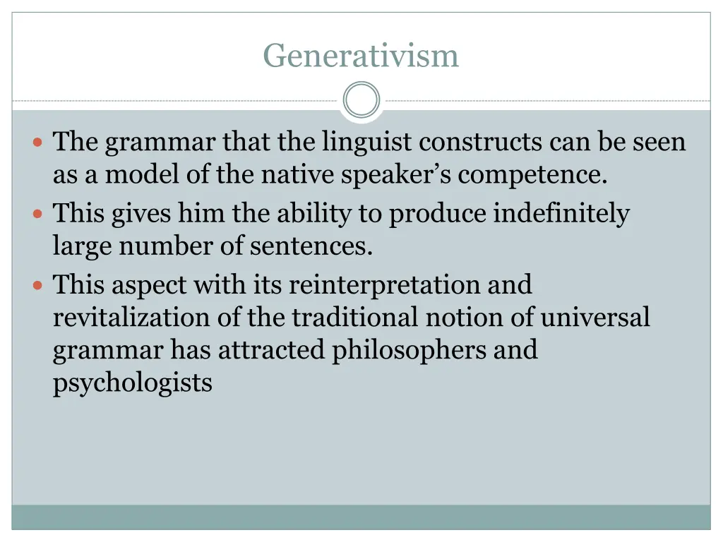 generativism 11