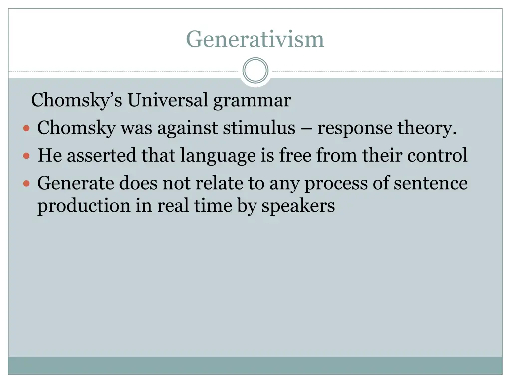 generativism 16
