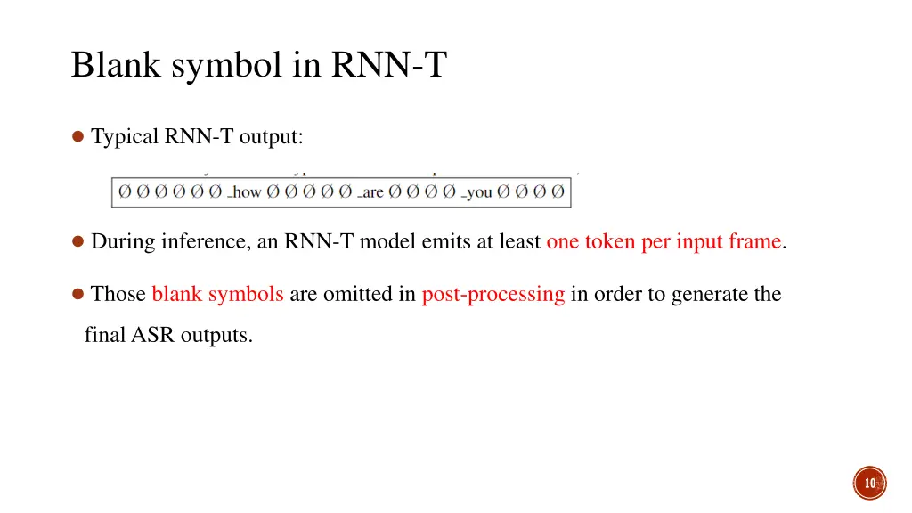 blank symbol in rnn t 2