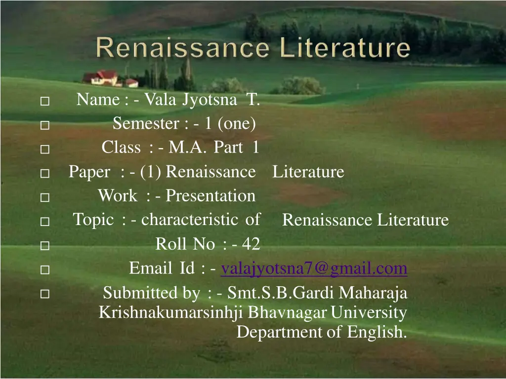 name vala jyotsna t semester 1 one class m a part