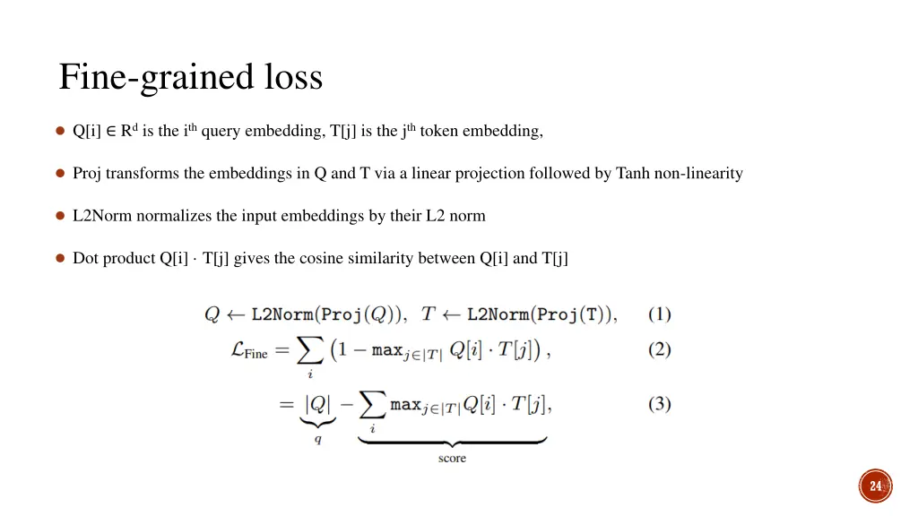 fine grained loss