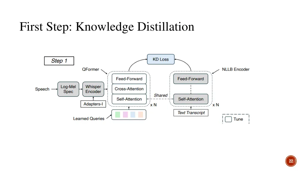 first step knowledge distillation