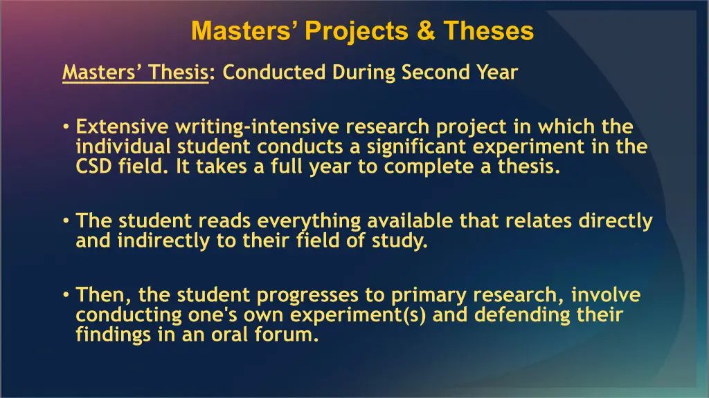 masters projects theses 1