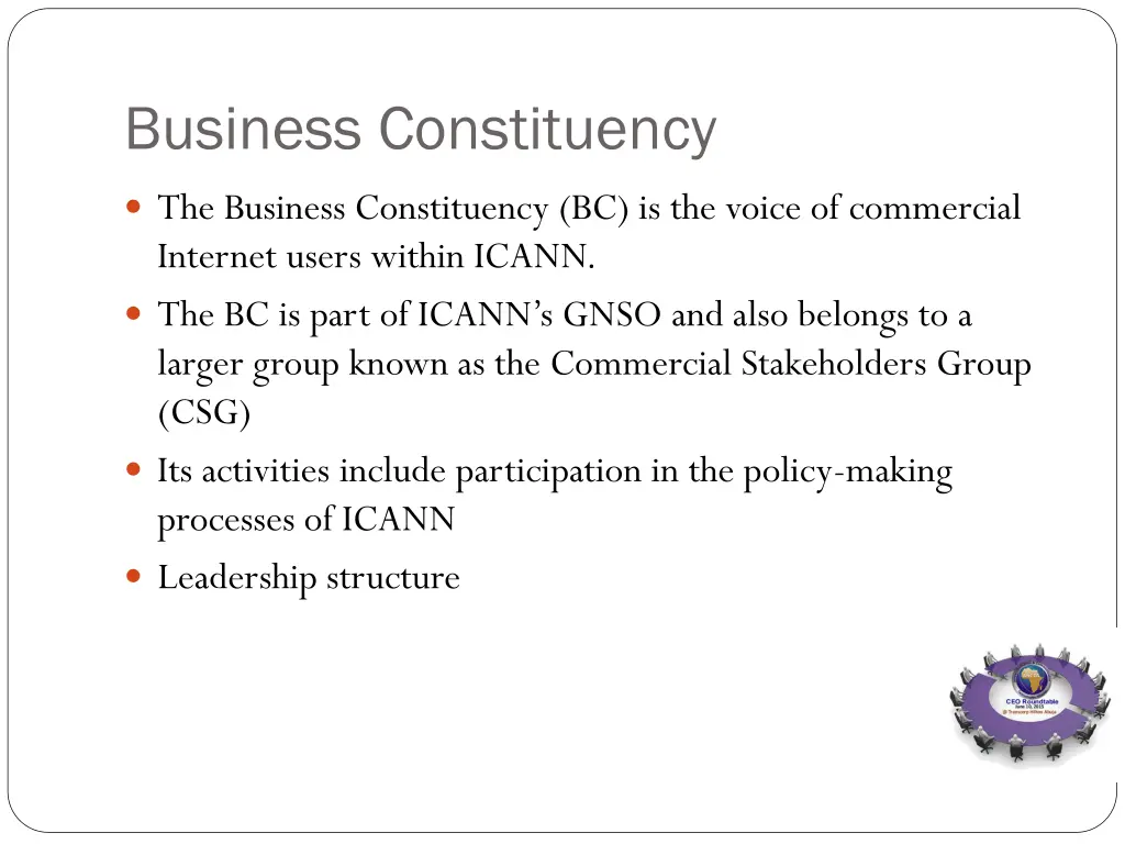 business constituency