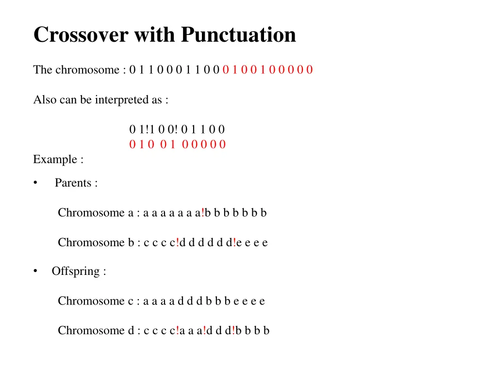 crossover with punctuation