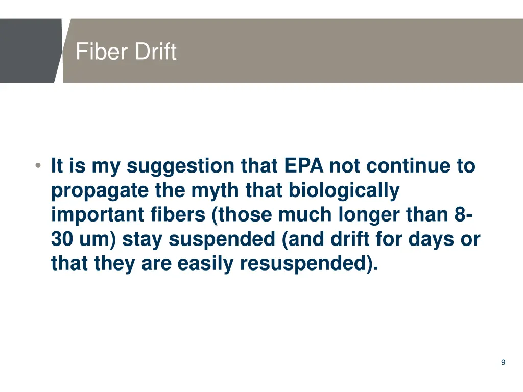 fiber drift