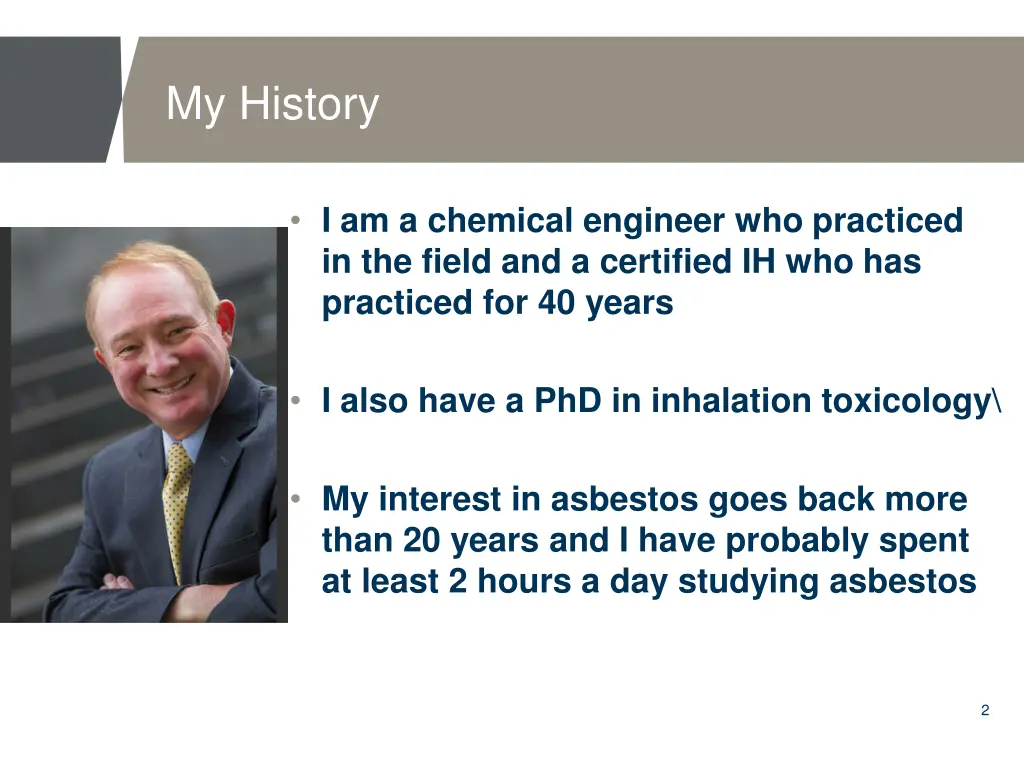 my history