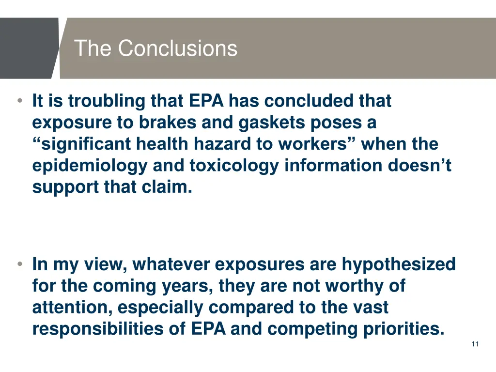 the conclusions