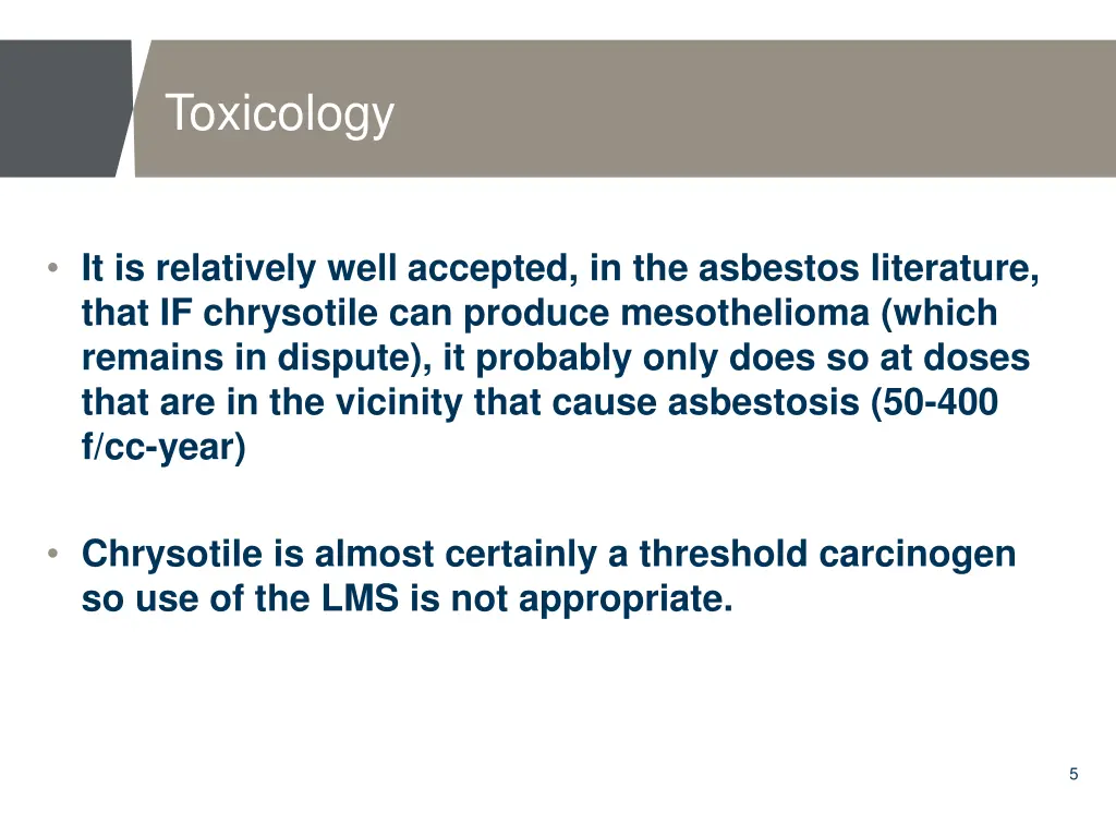 toxicology