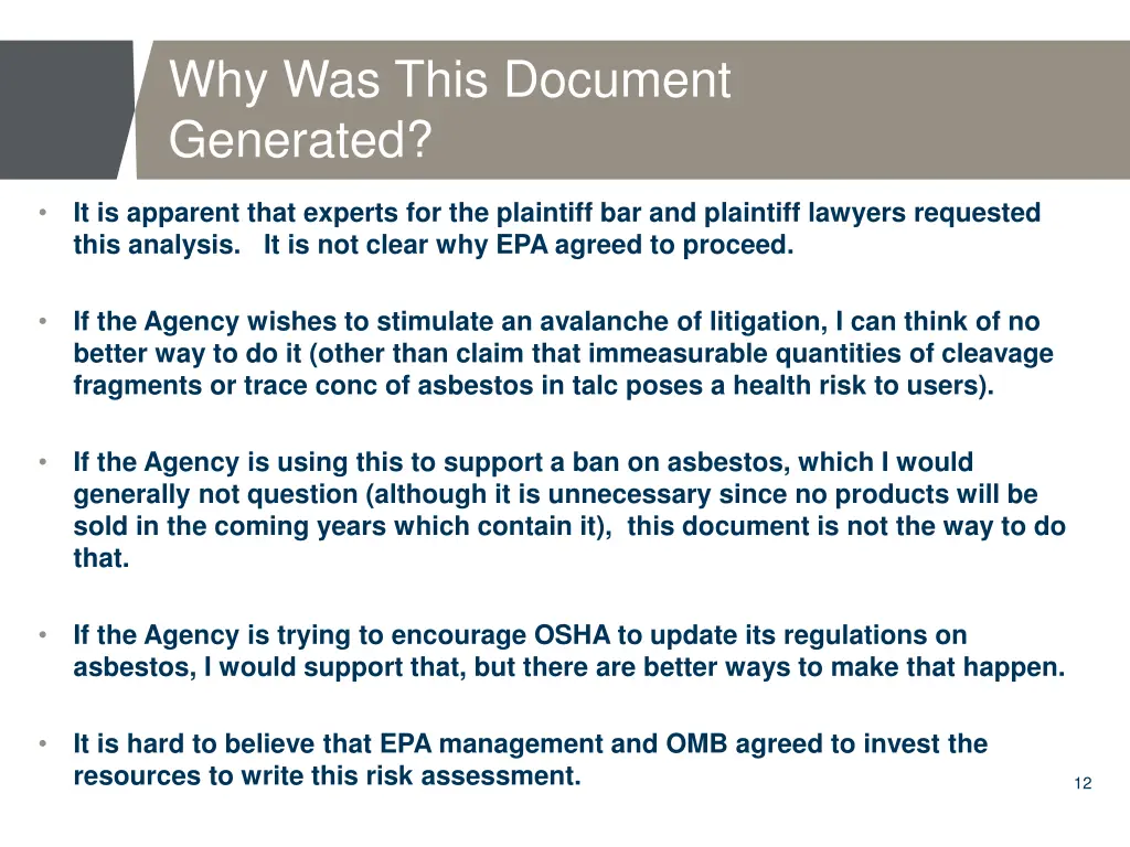 why was this document generated