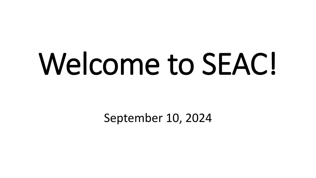welcome to seac welcome to seac