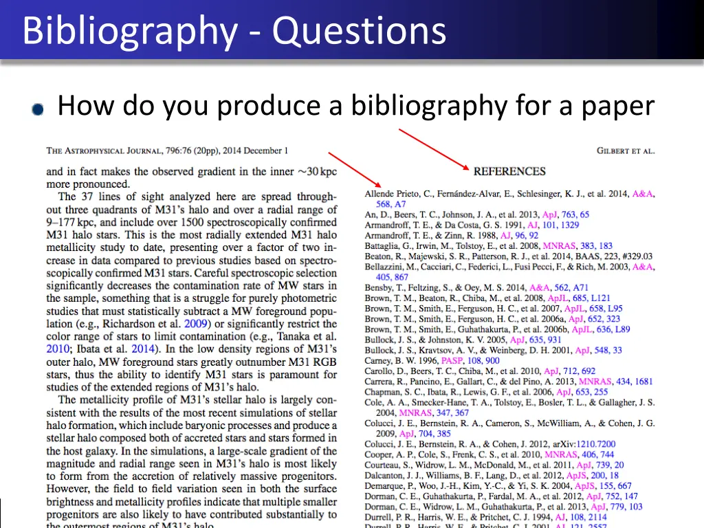 bibliography questions 1