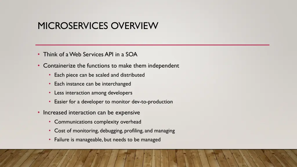 microservices overview