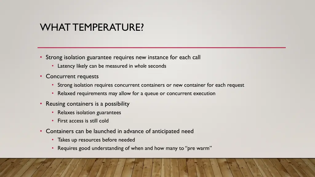 what temperature