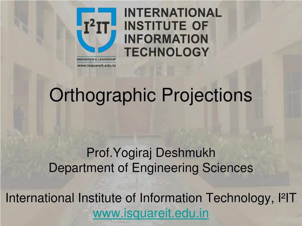orthographic projections