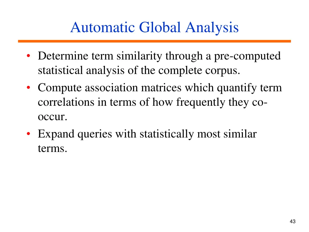 automatic global analysis