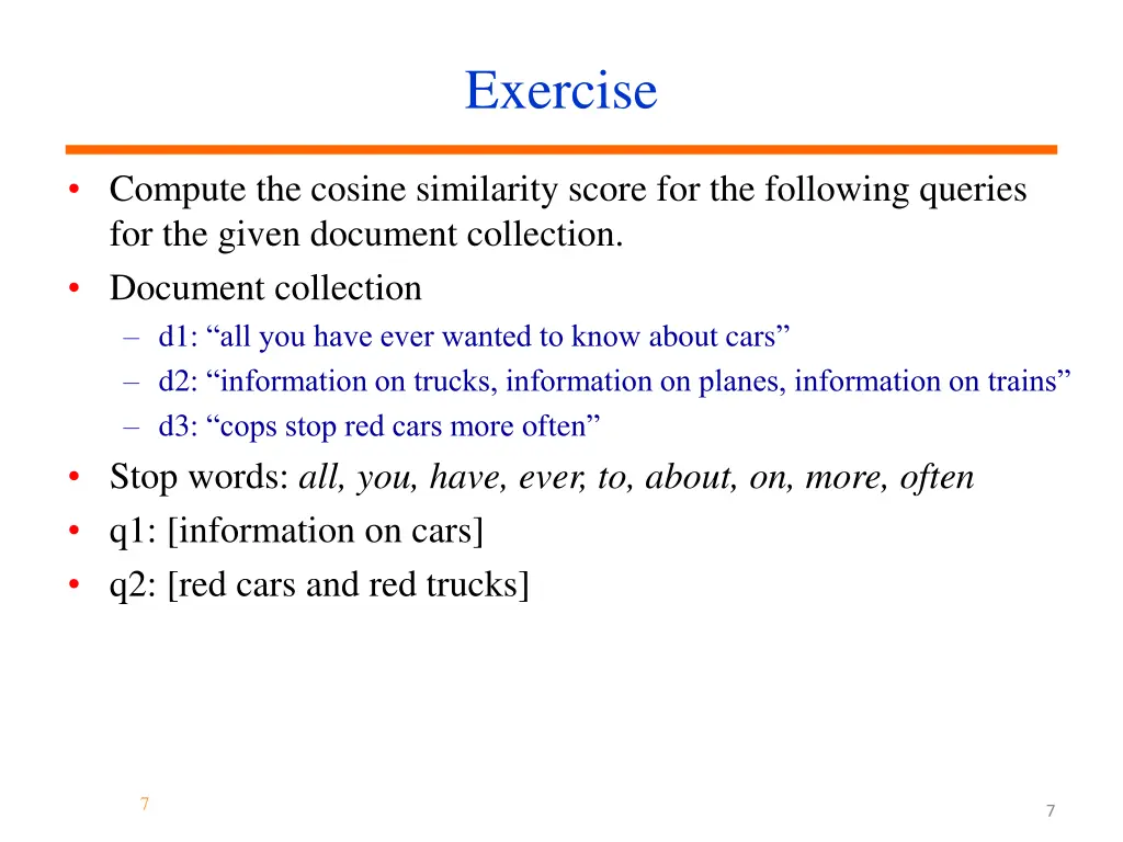 exercise