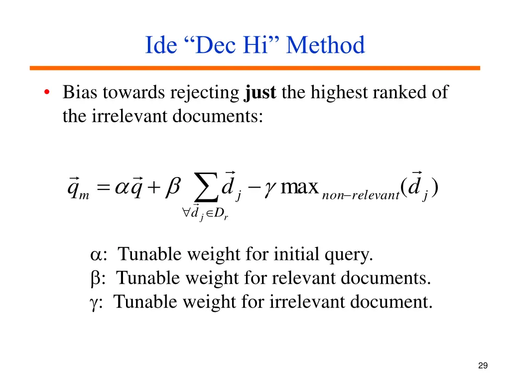 ide dec hi method