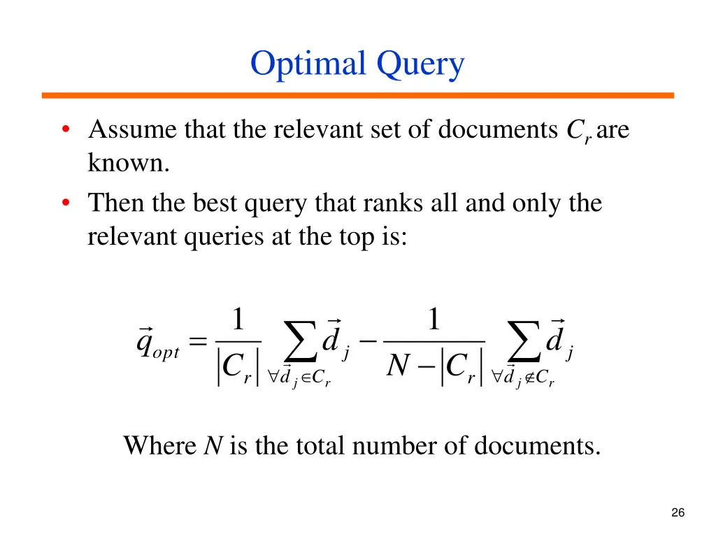 optimal query